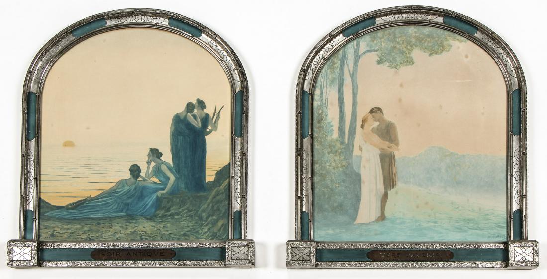 2 Antique French Frames w. Alphonse Osbert Prints (1 of 7)