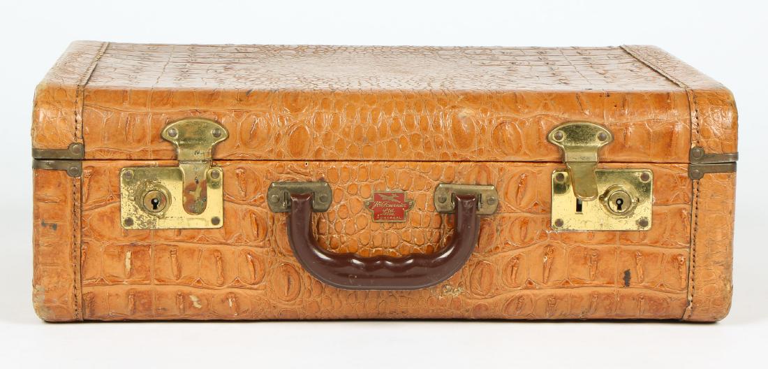 J.E. Fournier Vintage Alligator Hard Suitcase (1 of 6)
