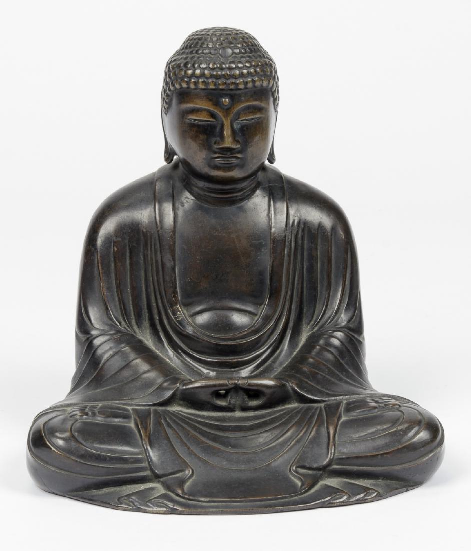 Bronze Seated Amitabha Buddha Statue (1 of 7)