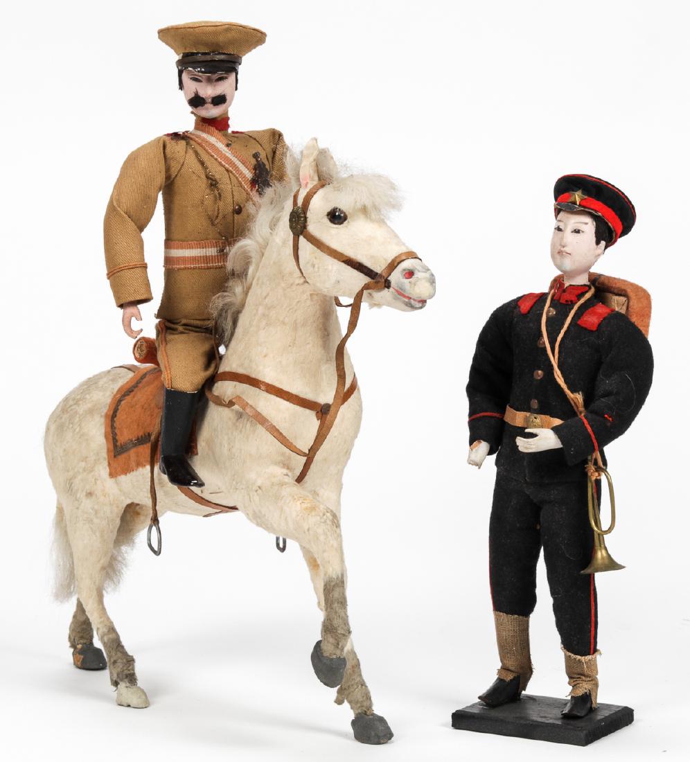 2 Antique Asian Military Dolls (1 of 7)