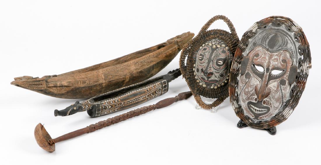 5 Ethnographic Items from Sepik River, Papua New Guinea (1 of 6)
