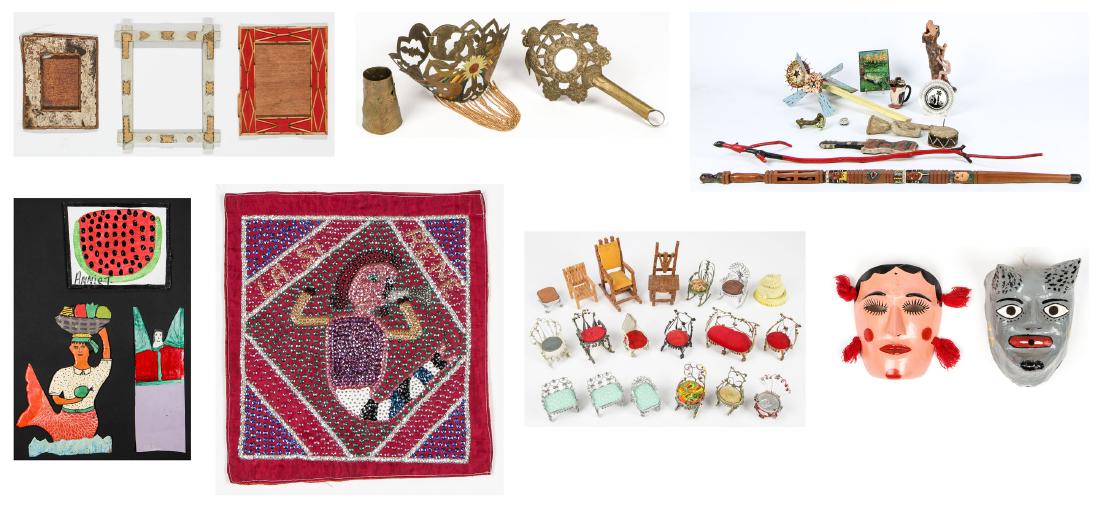 Large Estate Collection of Folk Art Objects and (1 of 10)