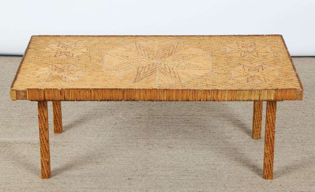 Prison Folk Art Matchstick Coffee Table (1 of 8)