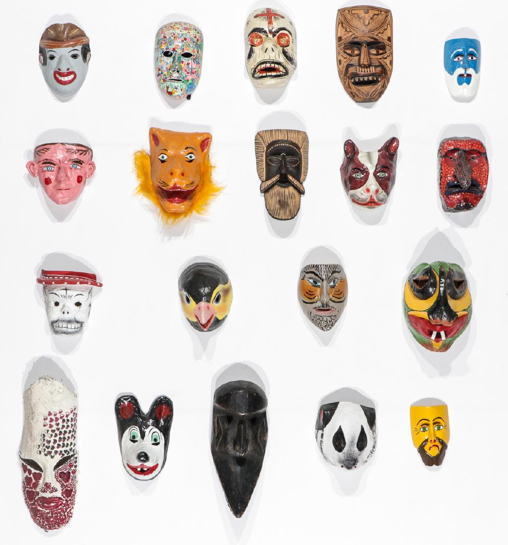 19 Vintage Mexican & Ethnographic Masks (1 of 6)