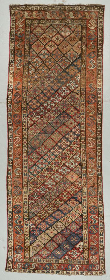 Antique West Persian Kurd Rug, Persia: 3'11'' x 10'10'' (1 of 6)