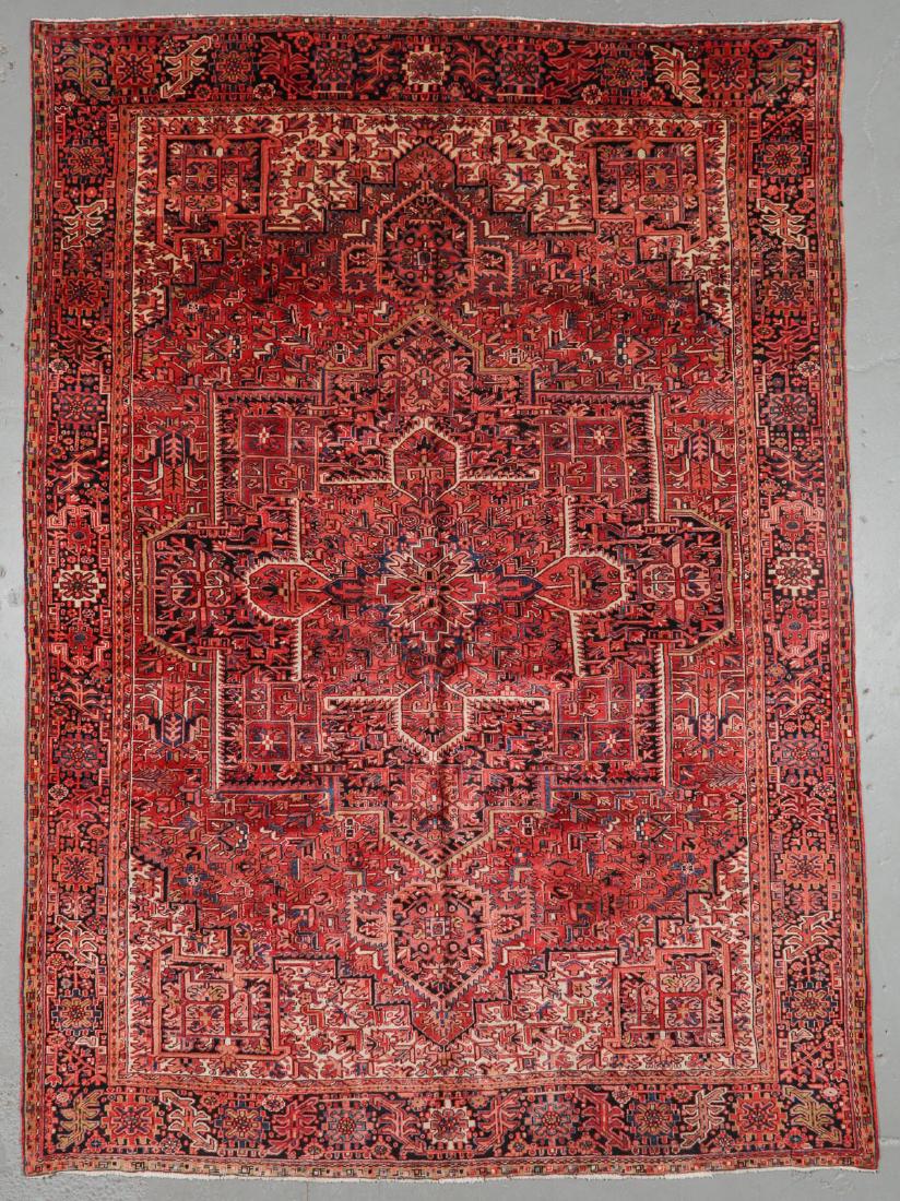 Semi-Antique Heriz Rug, Persia: 9'7'' x 13'4'': Semi-Antique Heriz Rug, Persia: 9'7'' x 13'4'' (292 x 406 cm). 105 lbs. Note on terms for estimating the age of an item: Antique (100+ years). Semi-Antique (50-100 years). Vintage (20-50 years). Moder