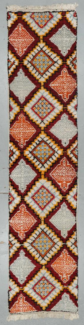 Vintage Moroccan Wool Pile Rug: 2'11'' x 13'0'' (1 of 6)