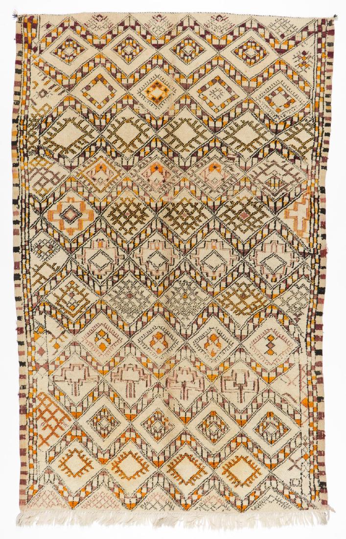 Vintage Moroccan Wool Pile Rug: 6'3'' x 9'8'' (1 of 6)