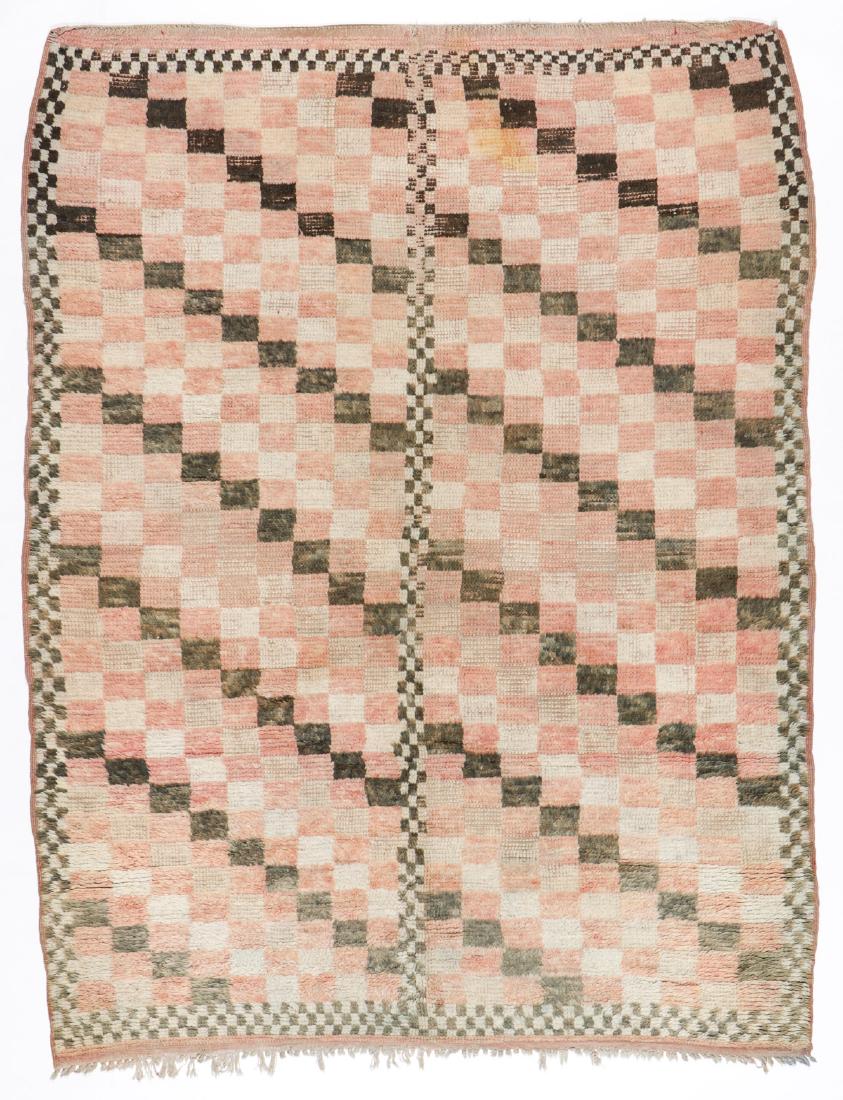 Vintage Wool Moroccan Pile Rug: 5'7'' x 7'3'' (1 of 6)