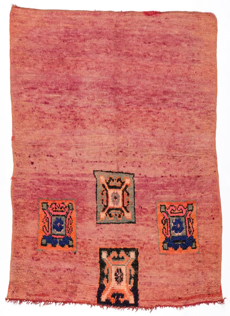 Vintage Wool Moroccan Pile Rug: 5'0'' x 7'1'' (1 of 6)