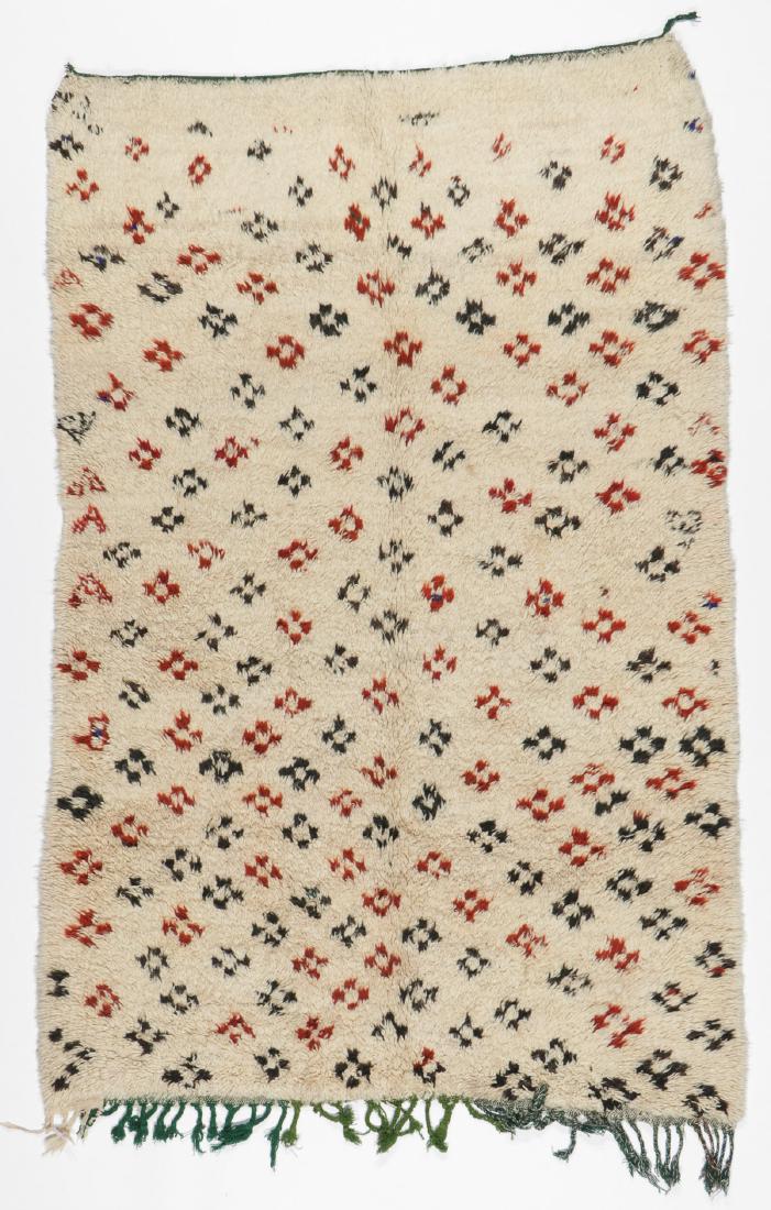 Vintage Moroccan Wool Pile Rug: 5'4'' x 8'3'' (1 of 6)