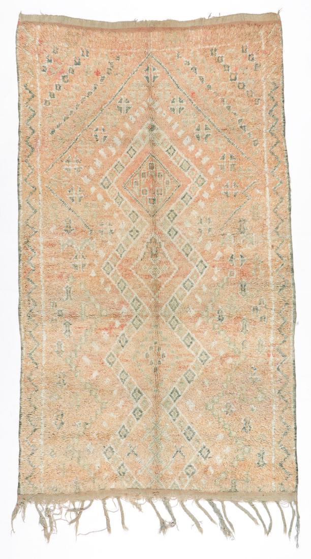 Vintage Wool Moroccan Pile Rug: 4'9'' x 8'3'': Vintage Wool Moroccan Pile Rug: 4'9'' x 8'3'' (145 x 251 cm). 19 lbs. Note on terms for estimating the age of an item: Antique (100+ years). Semi-Antique (50-100 years). Vintage (20-50 years). Modern 