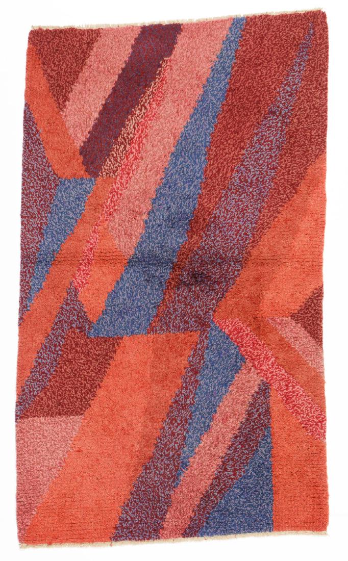 Modern Moroccan Rug: 3'0'' x 5'1'': Modern Moroccan Rug: 3'0'' x 5'1'' (91 x 155 cm). 9 lbs. Note on terms for estimating the age of an item: Antique (100+ years). Semi-Antique (50-100 years). Vintage (20-50 years). Modern (up to 20 yea