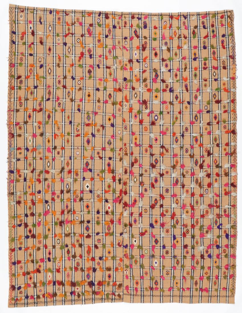 Semi-Antique Anatolian Kilim, Turkey: 6'9'' x 8'8'': Semi-Antique Anatolian Kilim, Turkey: 6'9'' x 8'8'' (206 x 264 cm). 11 lbs. Wool, mid 20th c. Note on terms for estimating the age of an item: Antique (100+ years). Semi-Antique (50-100 years). Vintag