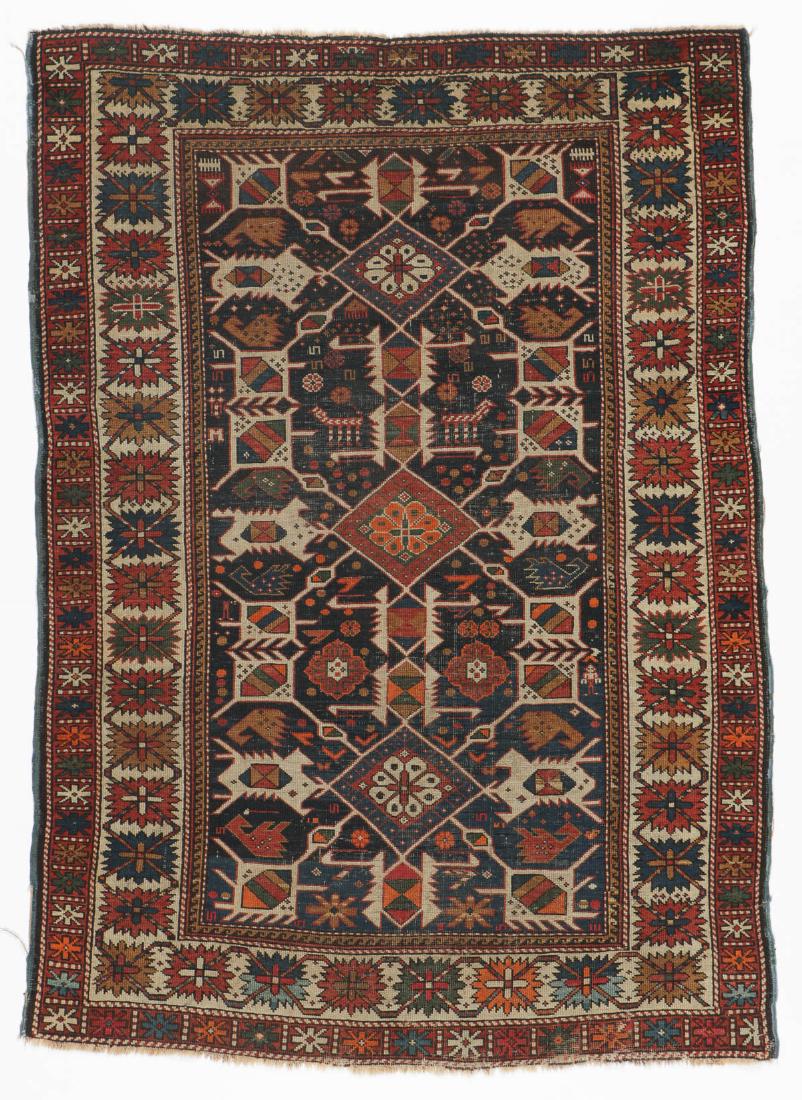 Antique Shirvan Rug, Caucasus: 3'10'' x 5'4'' (1 of 6)