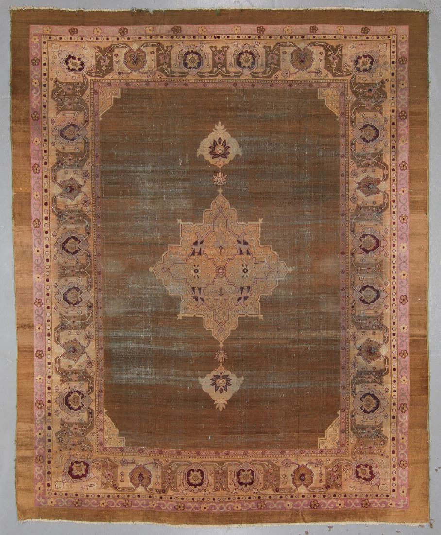 Antique Agra Rug, India: 13'1'' x 16'1'' (1 of 5)
