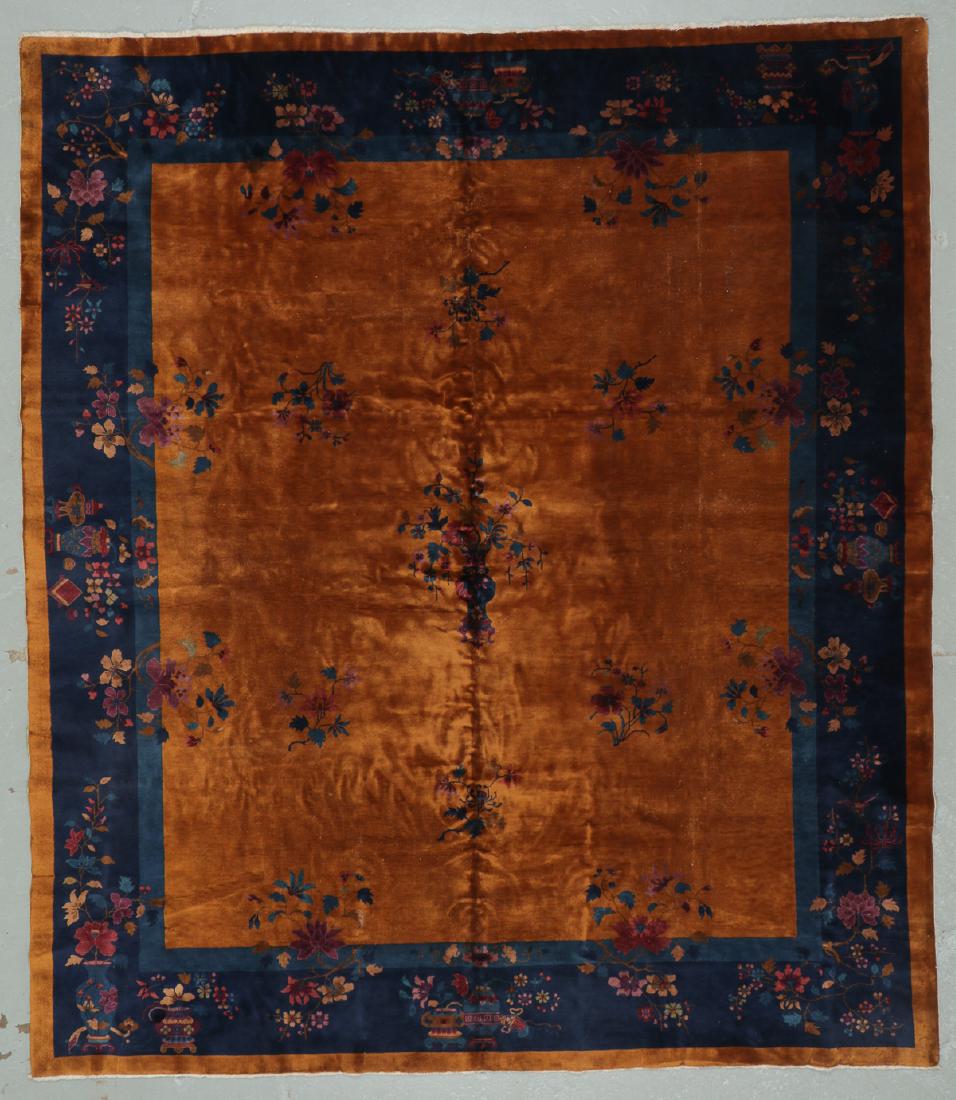 Art Deco Rug, Early 20th C, China: 10'0'' x 11'5'': Art Deco Rug, Early 20th C, China: 10'0'' x 11'5'' (305 x 348 cm). 81 lbs. Detroit MI estate. Note on terms for estimating the age of an item: Antique (100+ years). Semi-Antique (50-100 years). Vintag