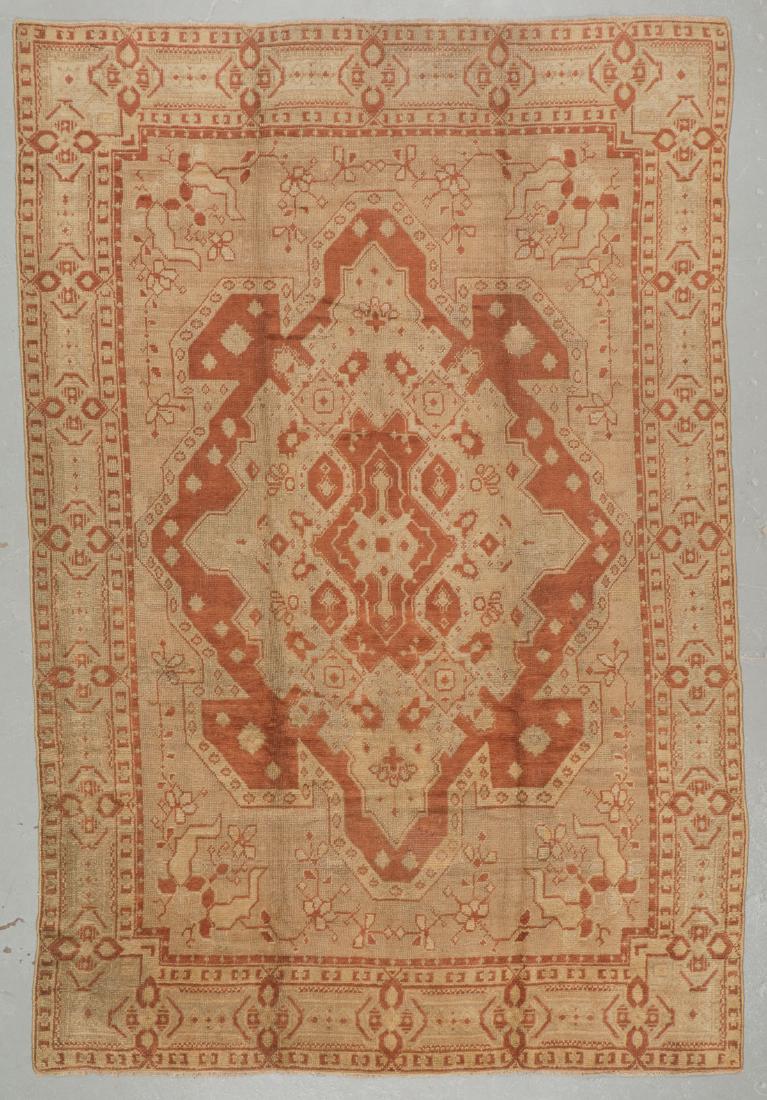 Antique Oushak Rug, Turkey: 9'4'' x 13'10'' (1 of 6)