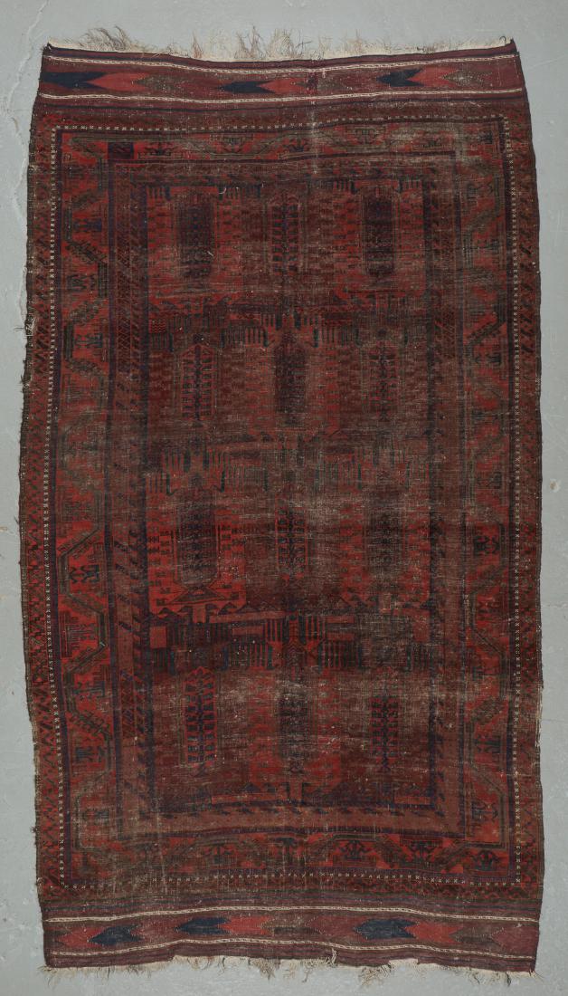 Antique Beluch Rug, Afghanistan: 7'3'' x 12'6'': Antique Beluch Rug, Afghanistan: 7'3'' x 12'6'' (221 x 381 cm). 24 lbs. Note on terms for estimating the age of an item: Antique (100+ years). Semi-Antique (50-100 years). Vintage (20-50 years). Moder