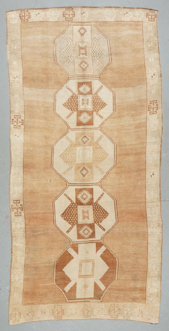 Antique Kars Rug, Turkey: 6'6'' x 13'6'': Antique Kars Rug, Turkey: 6'6'' x 13'6'' (198 x 411 cm). 36 lbs. Note on terms for estimating the age of an item: Antique (100+ years). Semi-Antique (50-100 years). Vintage (20-50 years). Modern (up t