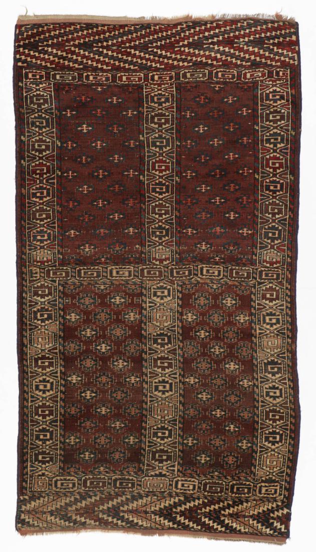 Antique Yomud Rug, Turkmenistan: 3'8'' x 6'9'' (1 of 6)