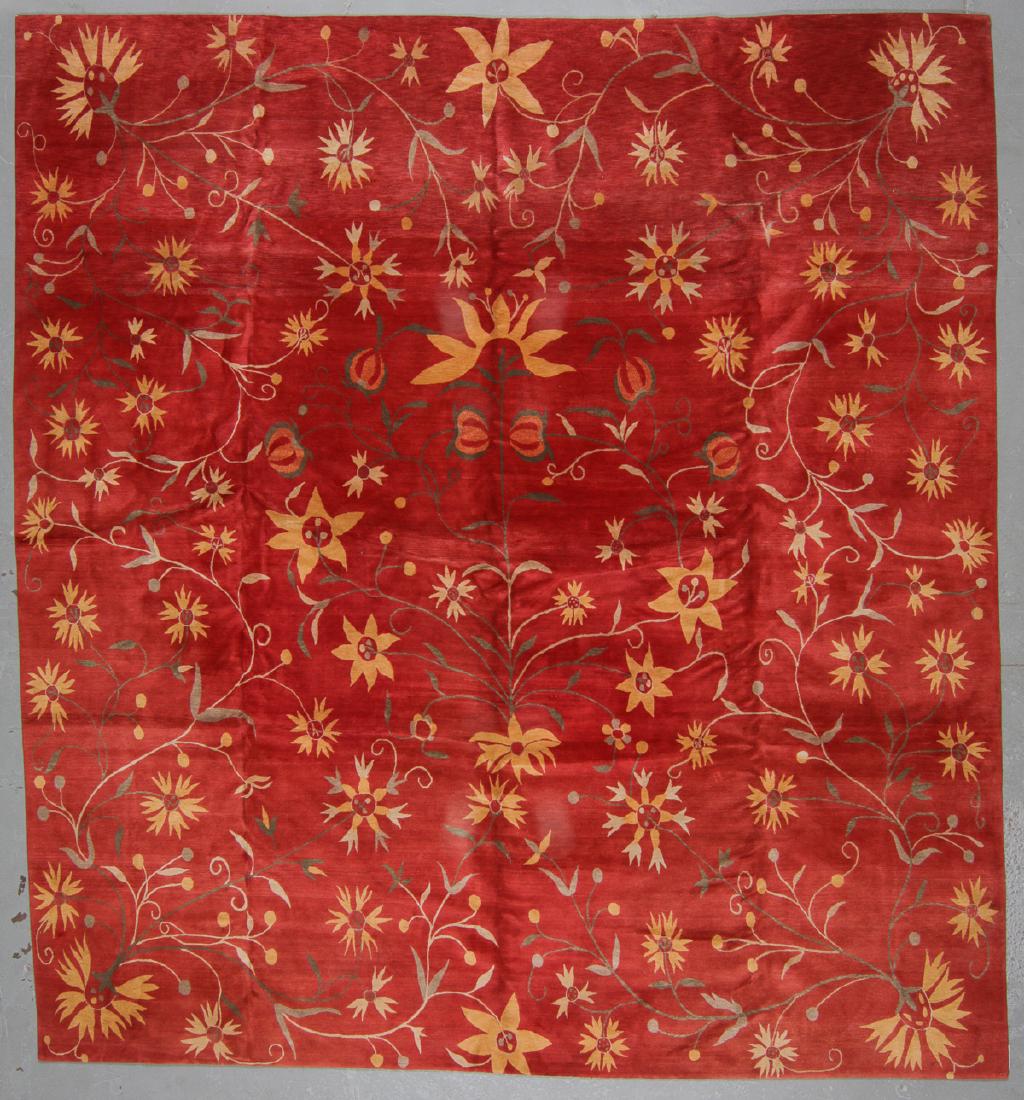 Fine Custom Modern Tibetan Rug, Nepal: 13'1'' x 14'1'' (1 of 6)