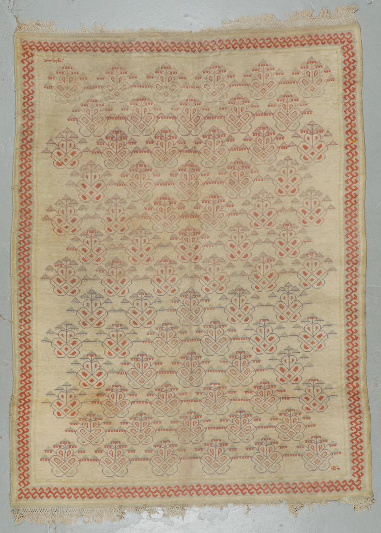 Semi-Antique Oushak Rug, Turkey: 6'5'' x 8'5'' (1 of 5)