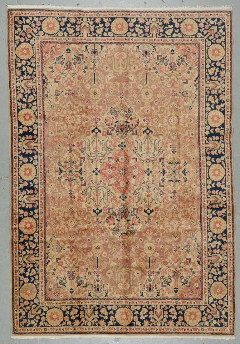 Semi-Antique Agra Rug, India: 6'7'' x 9'7'': Semi-Antique Agra Rug, India: 6'7'' x 9'7'' (201 x 292 cm). 32 lbs. Note on terms for estimating the age of an item: Antique (100+ years). Semi-Antique (50-100 years). Vintage (20-50 years). Modern (u