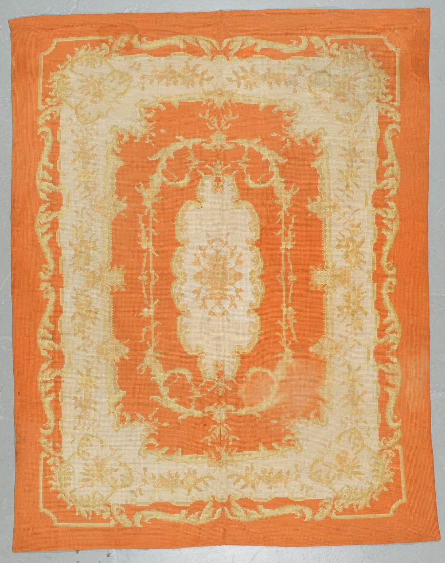 Antique Continental Wool Chain Stitch Rug (1 of 6)