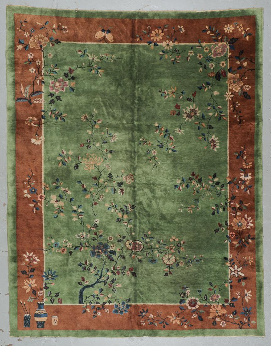 Art Deco Rug, Early 20th C, China: 8'11'' x 11'4'' (1 of 6)