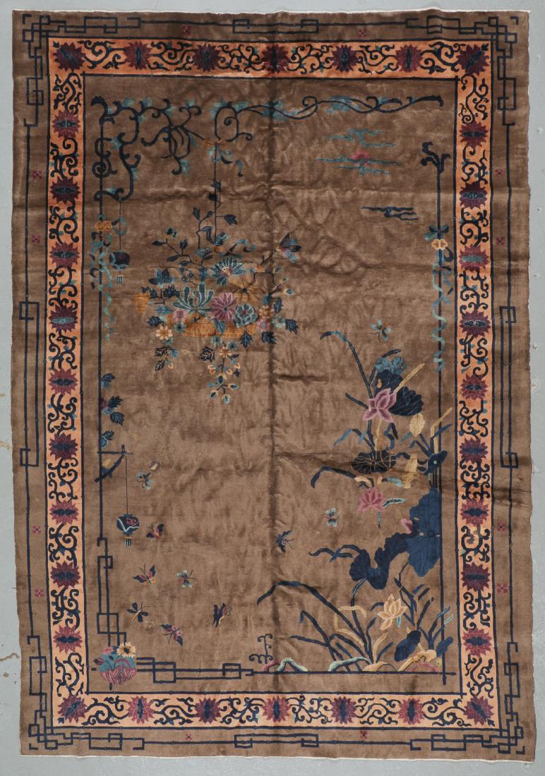 Art Deco Rug, Early 20th C, China: 9'9'' x 14'2'' (1 of 6)