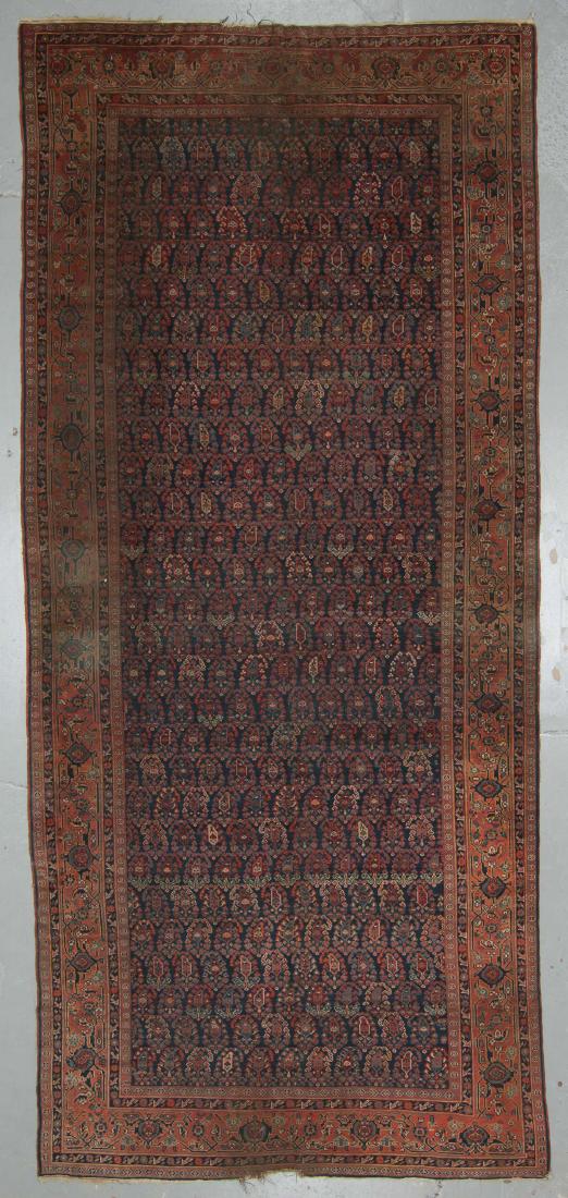Late 19th C. Southwest Persian Rug: 7'7'' x 17'4'' (1 of 6)