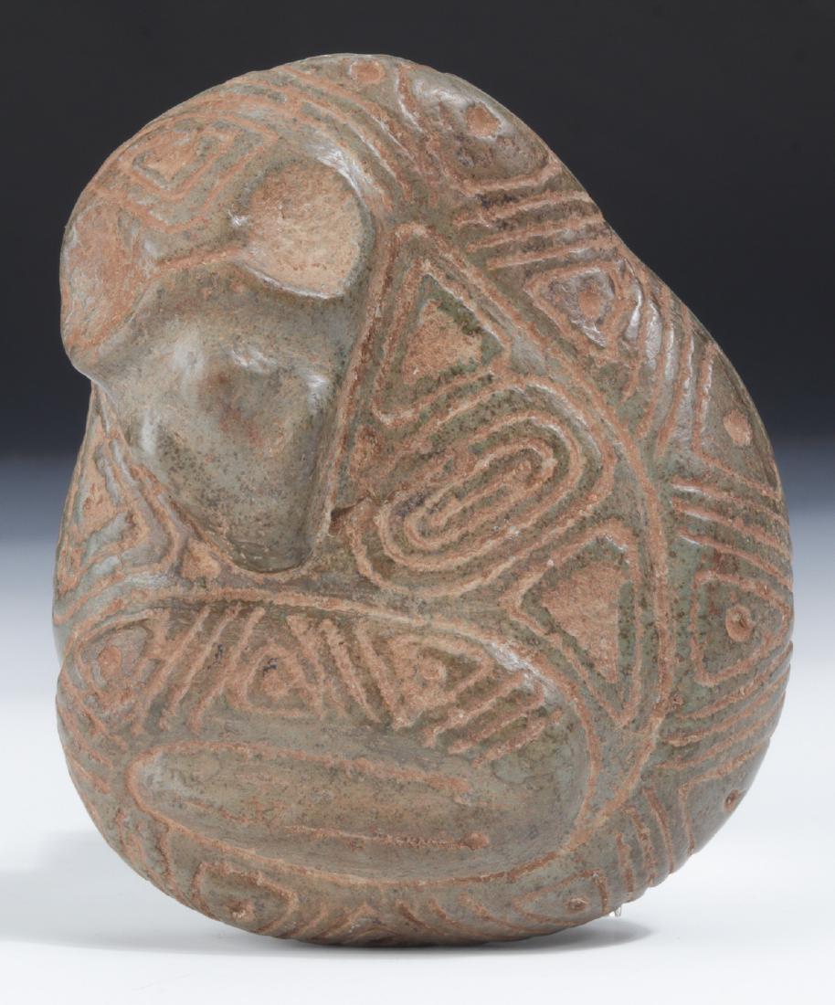 Taino Stone Bird Head Snake Effigy (1000-1500 CE) (1 of 4)