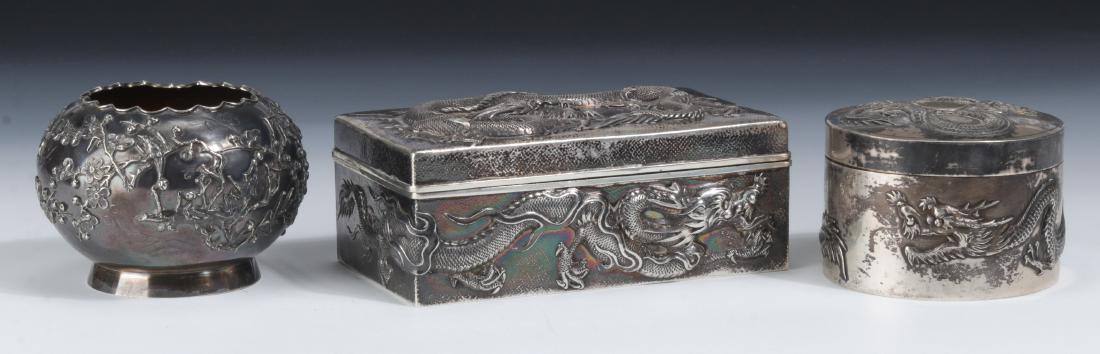 3 Chinese Silver Items (1 of 9)