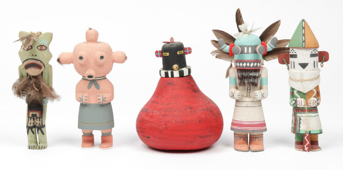 Group of 5 Hopi Kachina Dolls (1 of 9)