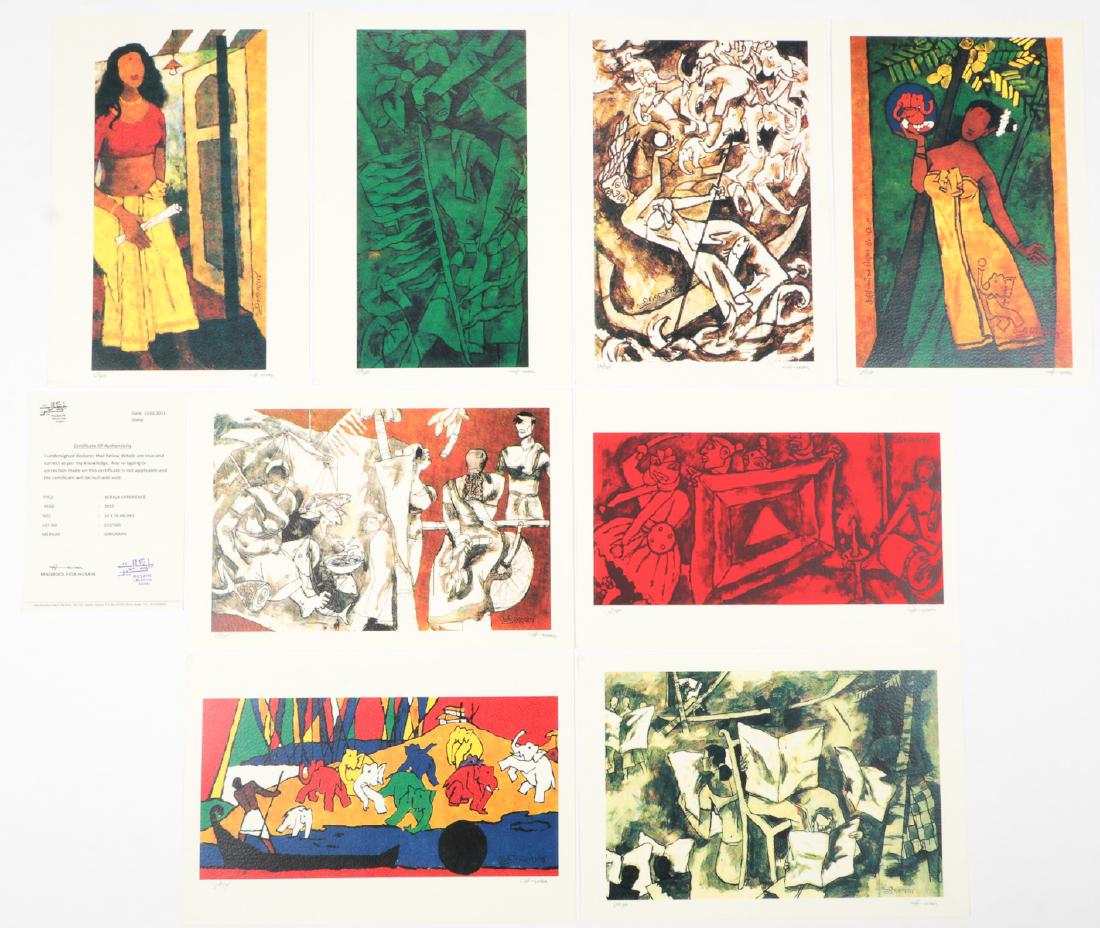 M.F. Husain (1913-2011) Kerala Experience Portfolio (1 of 9)