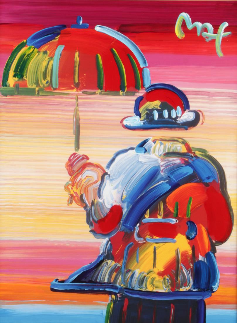 Peter Max (American, b. 1937) Umbrella Man (1 of 4)