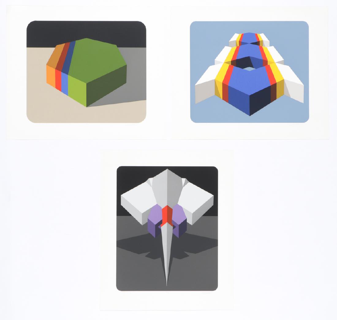 Marko Spalatin (b. 1945) 3 "Hydroid" Series Serigraphs: Marko Spalatin (American, b. 1945) 3 Serigraphs: "Hydroid III", "Hydroid VI", "Hydroid IV". Each serigraph, titled, signed, and numbered, from an edition of 70. Unframed. Each size: 30'' x 25'', 76 x