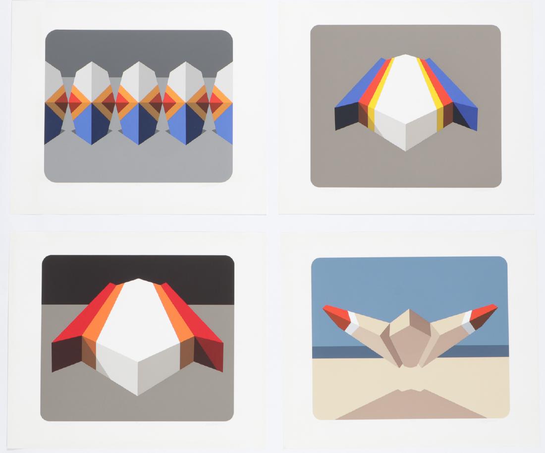 Marko Spalatin (American, 1945) 4 "Hydroid" Series: Marko Spalatin (American, 1945) 4 "Hydroid" Series Serigraphs: "Hydroid II" "Hydroid VII", "Hydroid VIII", "Hydroid IX". Each serigraph, titled, signed, and numbered, from an edition of 70. Unframed.