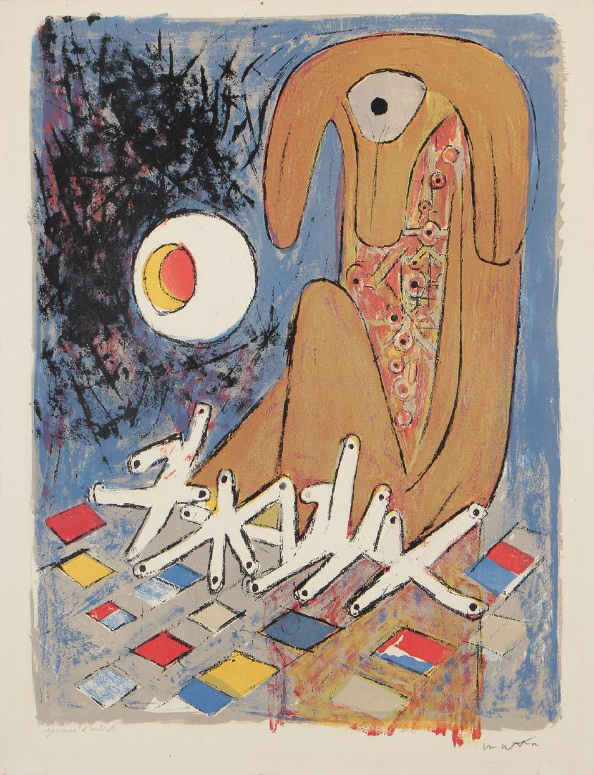 Roberto Matta (1911-2002) "Le Pianiste", 1956 (1 of 6)