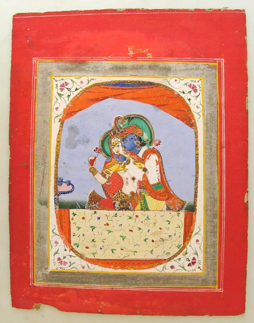 Late 19th C. Indian Miniature Painting, Jaipur (1 of 1)