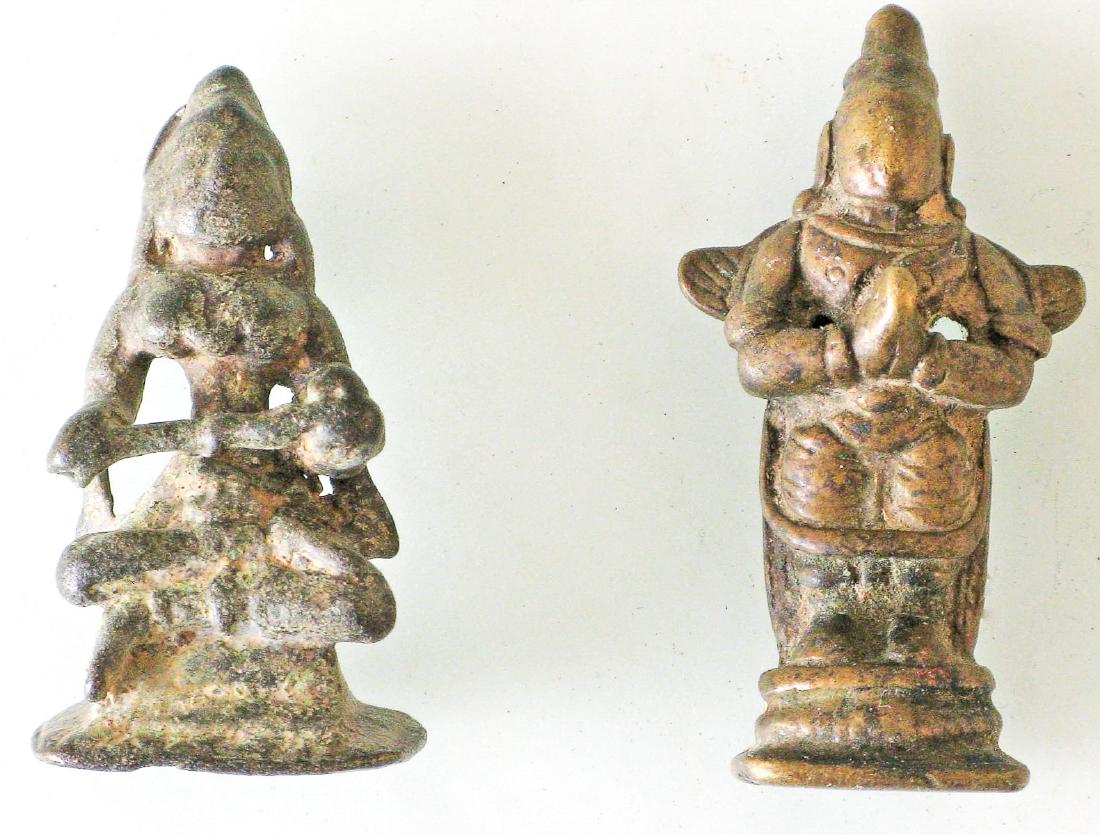 Two Small Bronze Statues, Maharashtra, 18/19th C. (1 of 3)