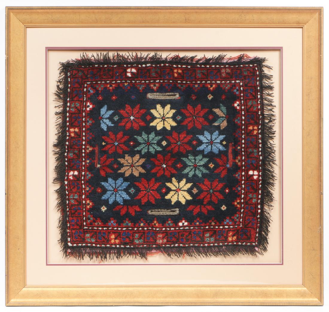 Antique West Persian Saddle Cover in Custom Frame (1 of 4)