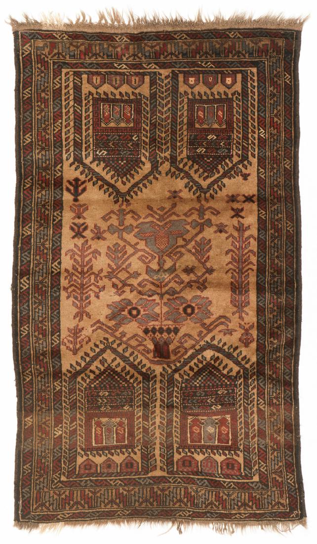 Semi-Antique Beluch Rug, Afghanistan: 3'1'' x 5'5'': Semi-Antique Beluch Rug, Afghanistan: 3'1'' x 5'5'' (94 x 165 cm). 7 lbs.