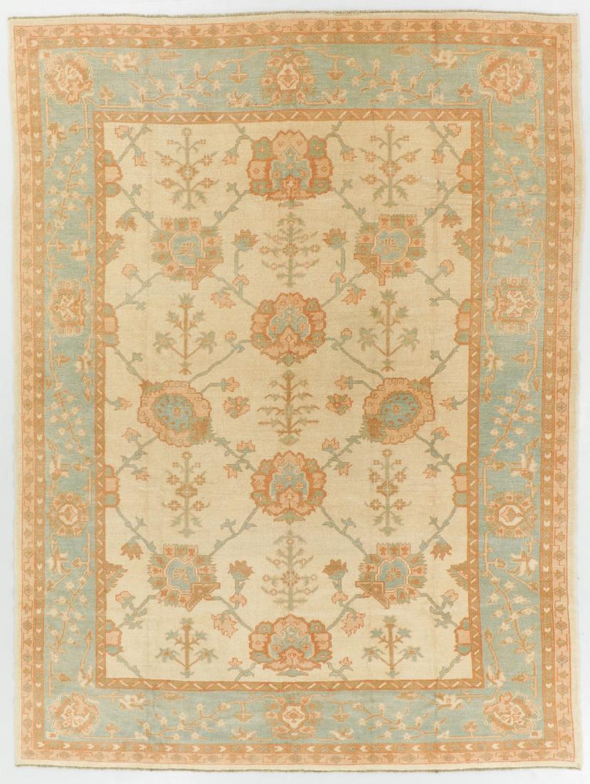 Vintage Oushak Rug, Turkey: 8'8'' x 11'7'' (1 of 6)