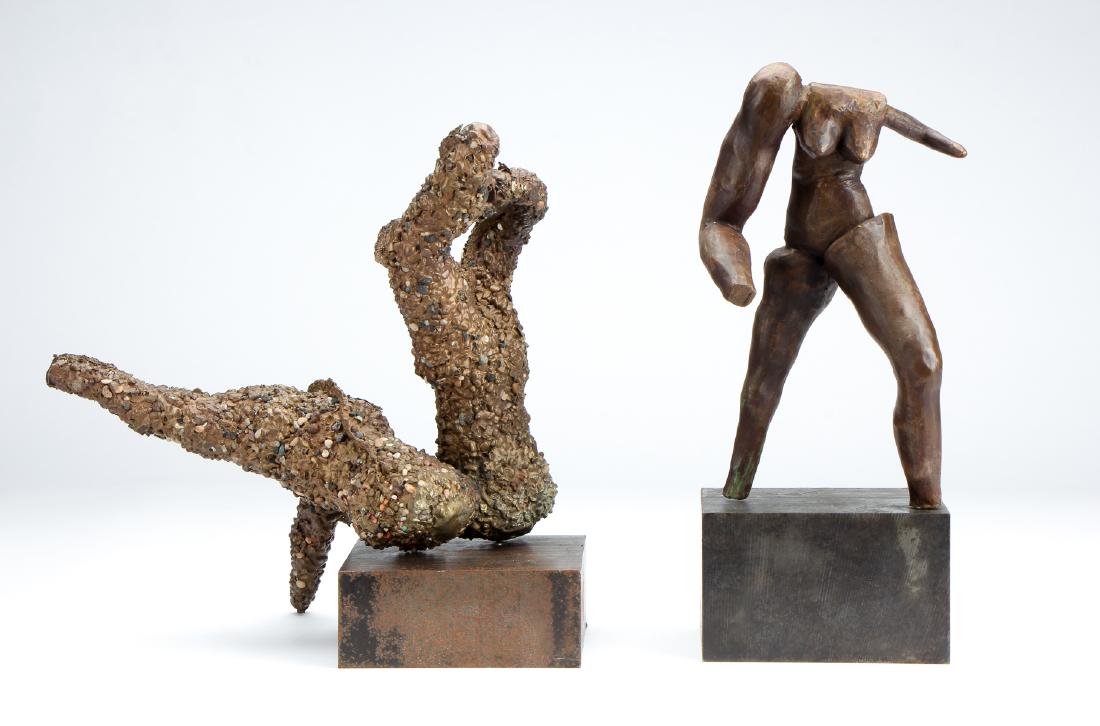 Two Modern Bronze Figural Sculptures (1 of 4)