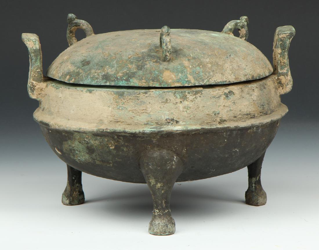 Chinese Bronze Tripod Vessel (Ding) (1 of 5)
