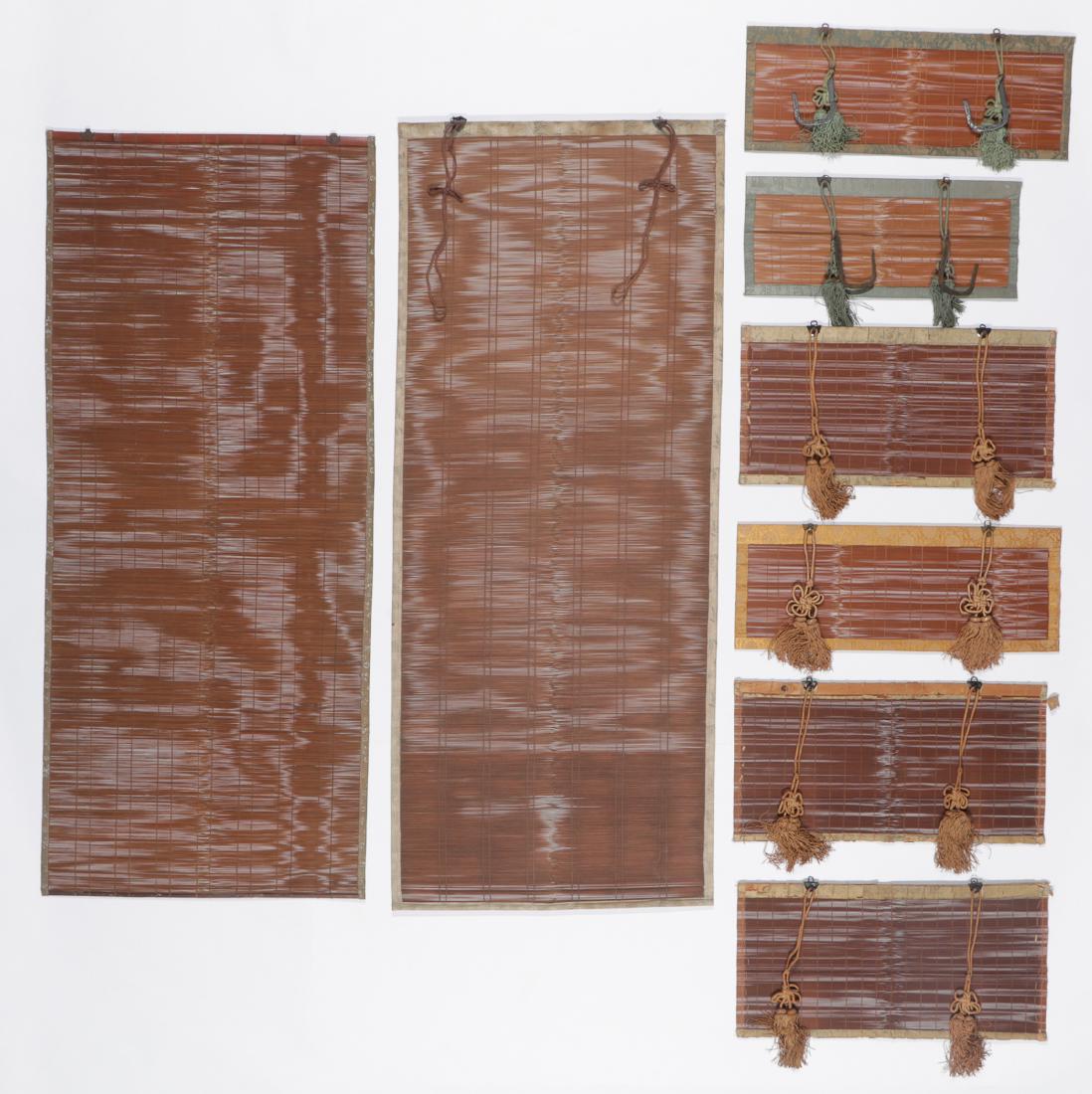 Group of 12 Antique Japanese Reed Window Screens (1 of 6)