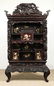 Fine Antique Japanese Shibayama Tall Cabinet