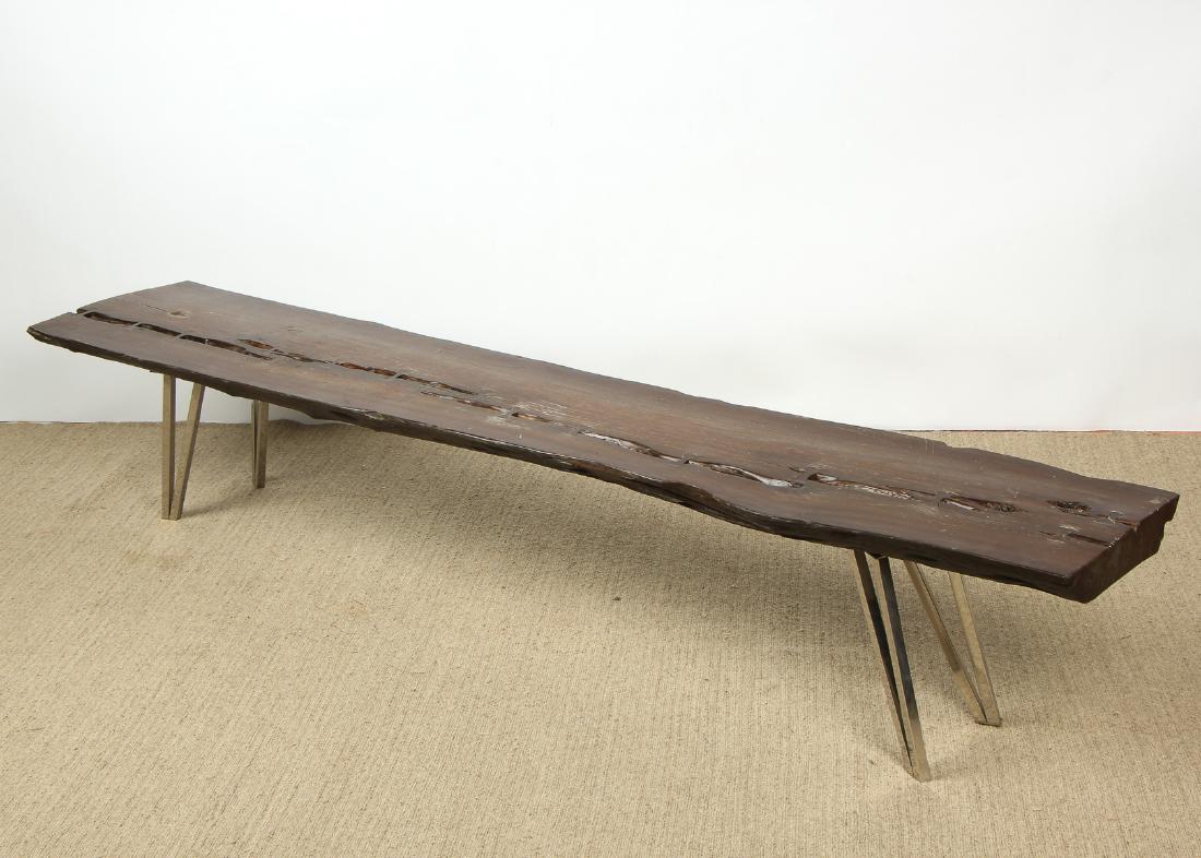 Live Edge Teak Bench, Thailand (1 of 4)